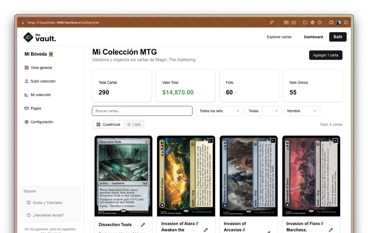 Card Vault Dashboard